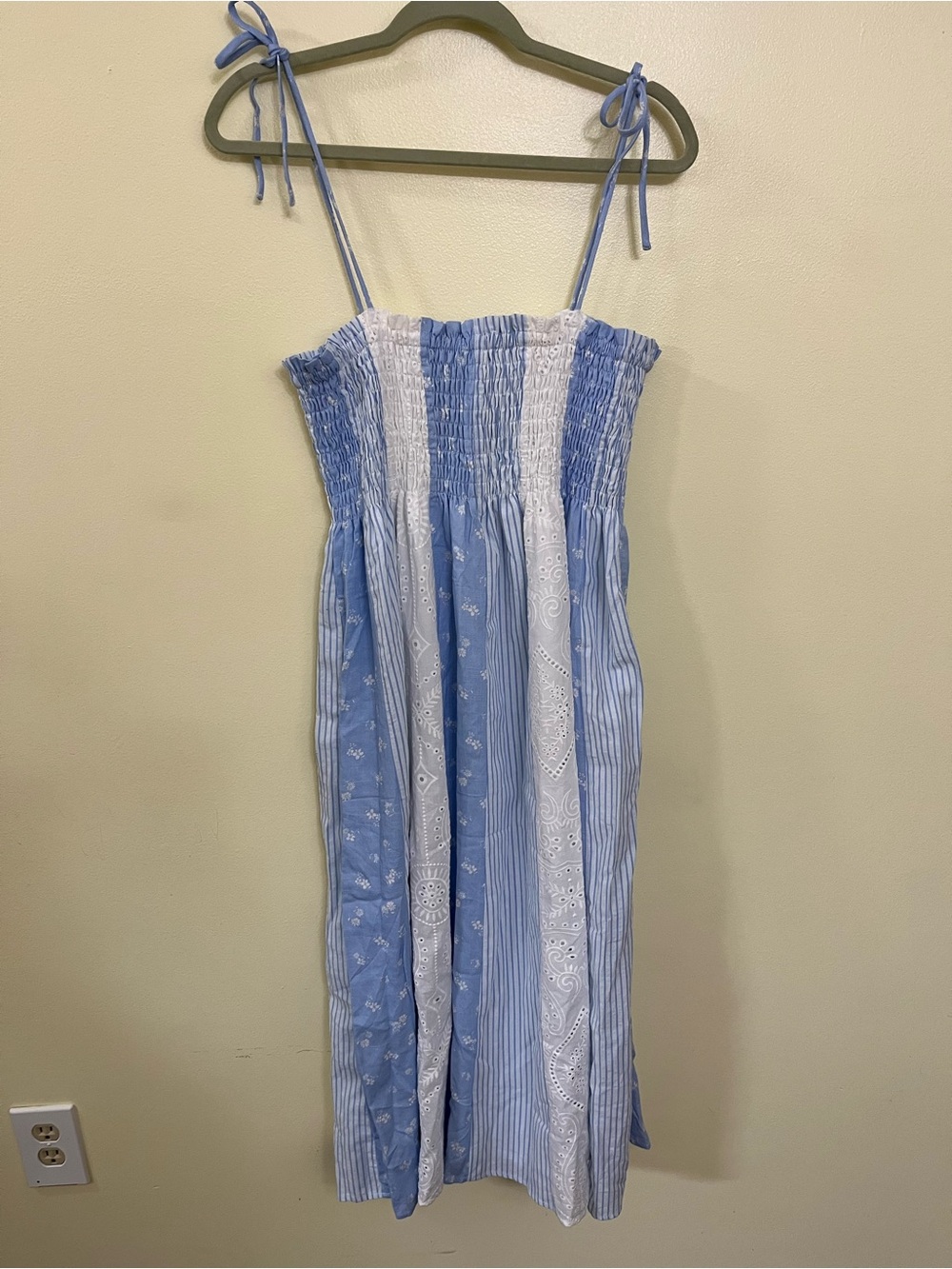 NEW Altar’d State Blue and White Este Maxi Dress Size Small and XL Available NWT - Picture 6 of 12